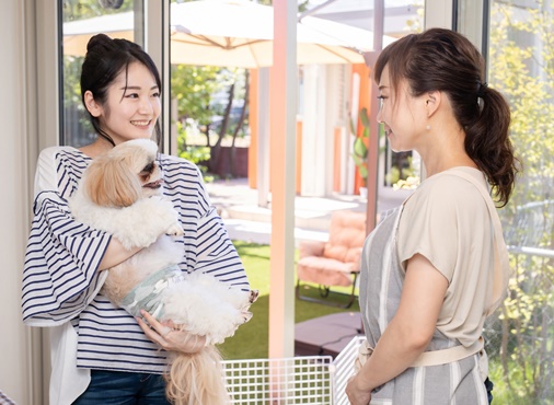 打合せをするお客様